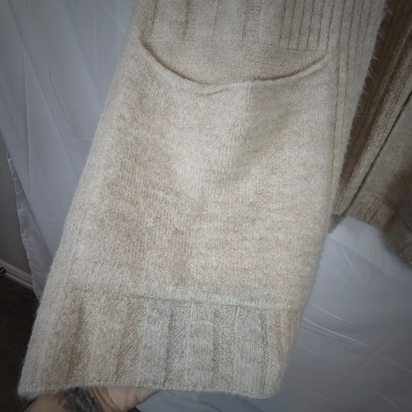 Topshop Womens Ribbed Open Front Cozy Casual Cardigan Sweater - Picture 3 of 7